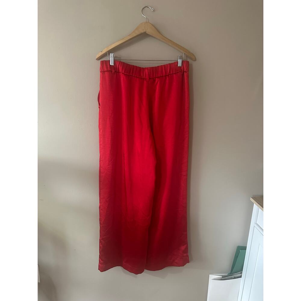 A New Day Red Satin Trousers Size 12 - Picture 7 of 8